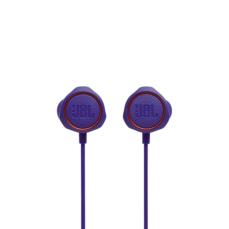 JBL Quantum 50 - Purple - Wired in-ear gaming headset with volume slider and mic mute - Front image number null